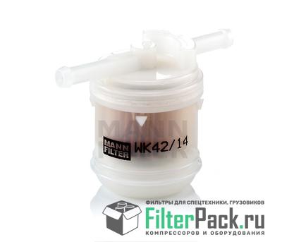 MANN-FILTER WK42/14 топливный фильтр