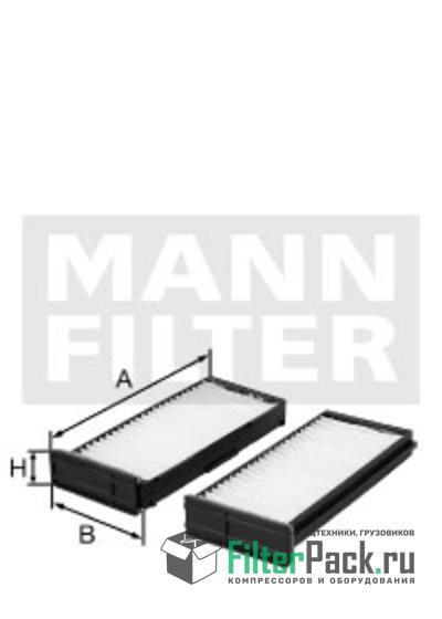 MANN-FILTER CU1930-2 Воздушный фильтр салона