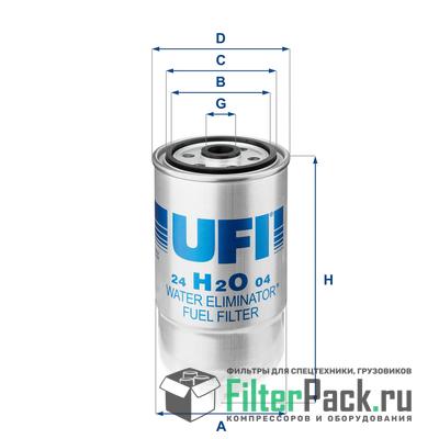 UFI FILTERS 24H2O04 топливный фильтр