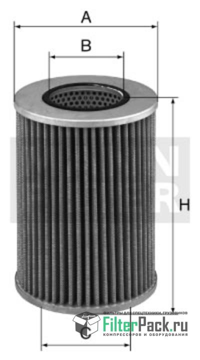 MANN-FILTER HD1258/2 масляный фильтроэлемент высокого давления