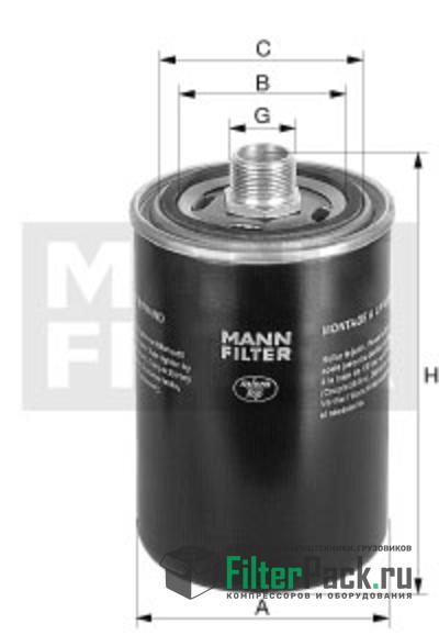 MANN-FILTER WD940/4 масляный фильтр высокого давления
