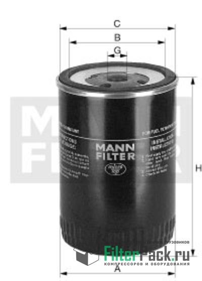 MANN-FILTER WP962/3X масляный фильтр, комбинированный