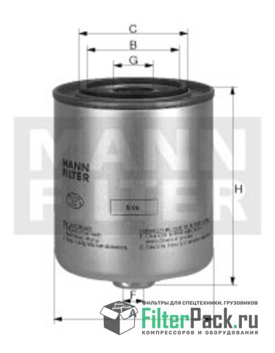 MANN-FILTER WK940/6 Топливный фильтр