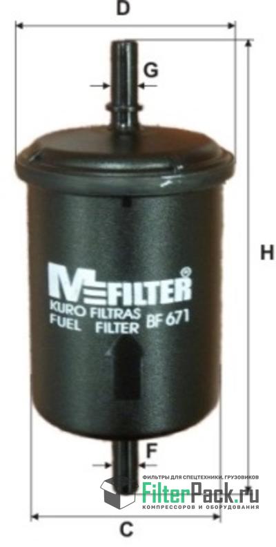 MFilter BF671 Топливный фильтр