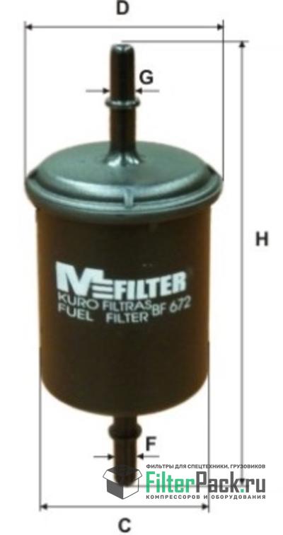 MFilter BF672 Топливный фильтр
