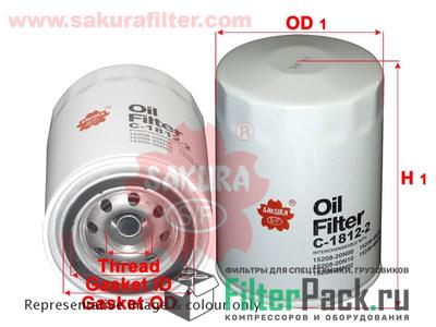 Sakura C-1812-2 Масляный фильтр