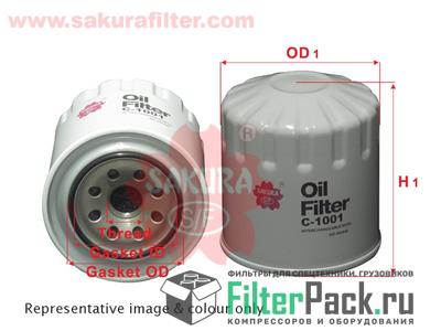 Sakura C-1001 Масляный фильтр