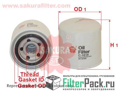 Sakura C-1016 Масляный фильтр