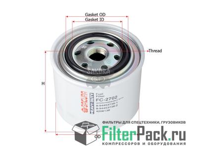 Sakura FC2702 топливный фильтр