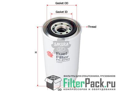 Sakura FC2703 топливный фильтр