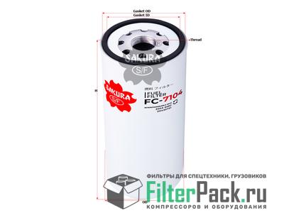 Sakura FC7104 топливный фильтр
