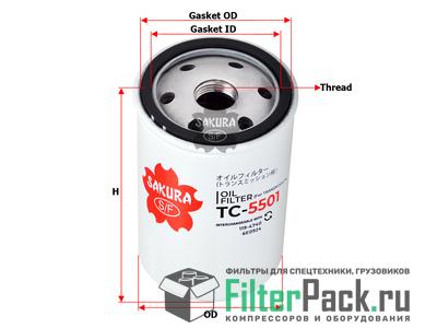 Sakura TC5501 гидравлический фильтр; масляный АКПП (TC-5501)