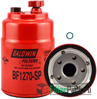 Baldwin BF1270-SP топливный фильтр, Spin-on (накручивающийся) / Drain