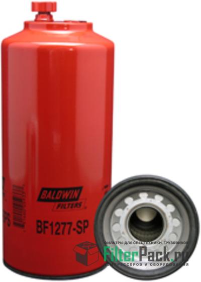 Baldwin BF1277-SP топливный фильтр, Spin-on (накручивающийся) / Drain