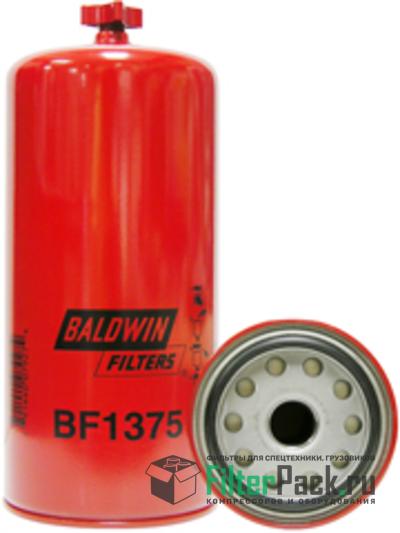 Baldwin BF1375 топливный фильтр, Spin-on (накручивающийся) / Drain