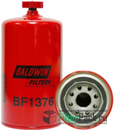 Baldwin BF1376 топливный фильтр, Spin-on (накручивающийся) / Drain