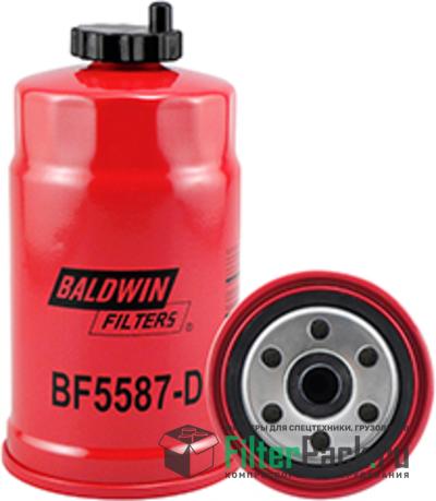 Baldwin BF5587-D топливный фильтр, Spin-on (накручивающийся) / Drain