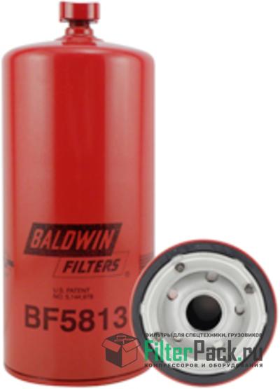 Baldwin BF5813 топливный фильтр, Spin-on (накручивающийся) / Drain