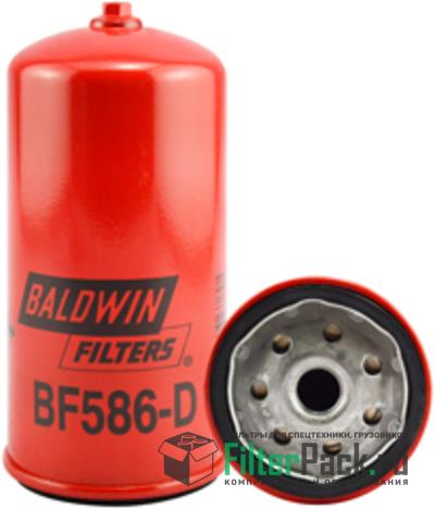 Baldwin BF586-D топливный фильтр, Spin-on (накручивающийся) / Drain