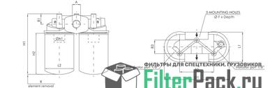 Filtrec A140T60 гидравлический фильтр элемент
