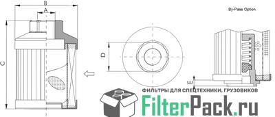 Filtrec FS181B7T125B Всасывающий фильтр (навинчиваемый элемент)
