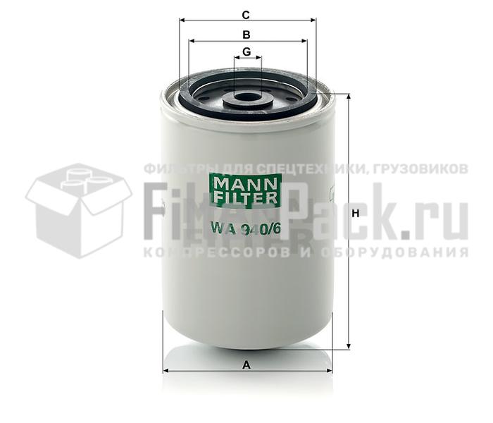MANN-FILTER WA940/6 фильтр охлаждающей жидкости