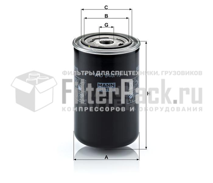 MANN-FILTER WD940/19 масляный фильтр высокого давления