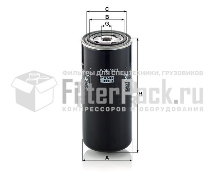 MANN-FILTER WDK962/1 топливный фильтр высокого давления