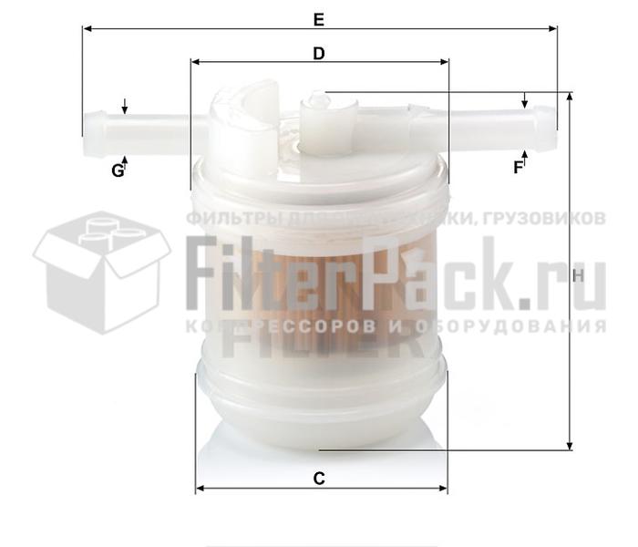 MANN-FILTER WK42/14 топливный фильтр