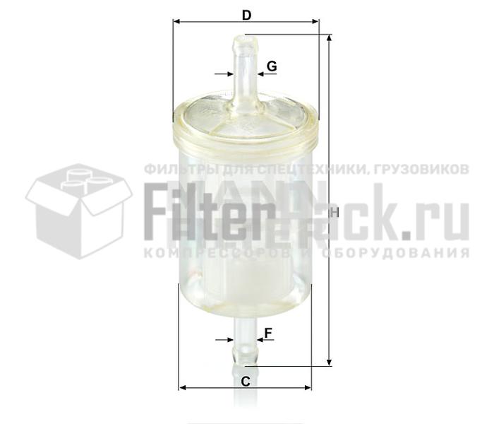 MANN-FILTER WK43/13(10) топливный фильтр
