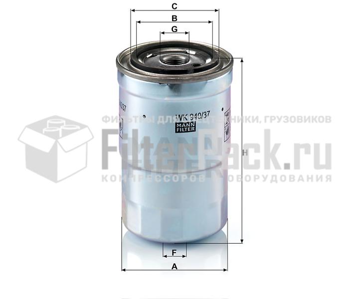 MANN-FILTER WK940/37X топливный фильтр