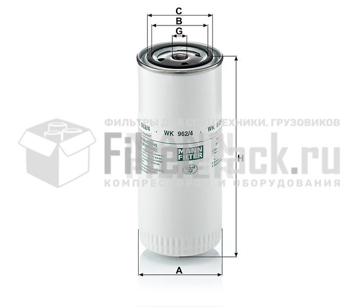 MANN-FILTER WK962/4 топливный фильтр