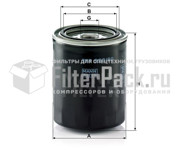 MANN-FILTER WP928/80 масляный фильтр, комбинированный