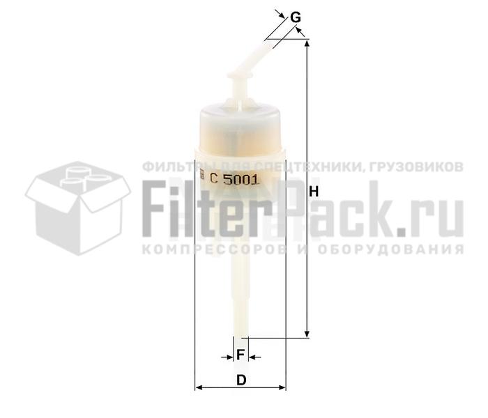MANN-FILTER C5001 Вентиляция топливного бака
