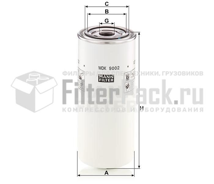 MANN-FILTER WDK9002 Топливный фильтр