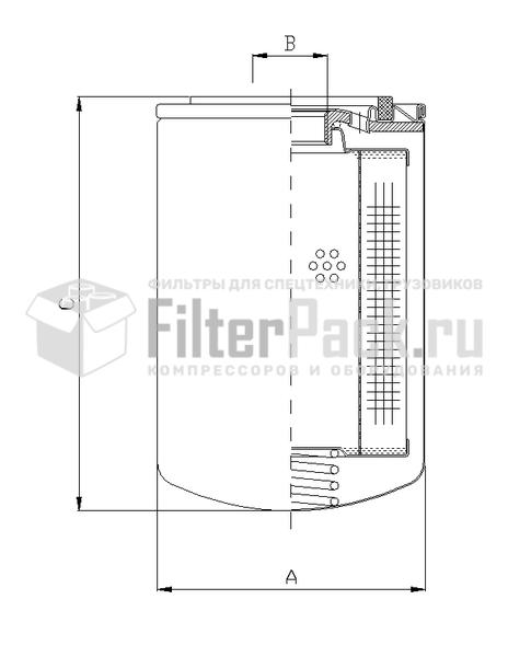 FIltrec A105T125 гидравлический фильтр элемент