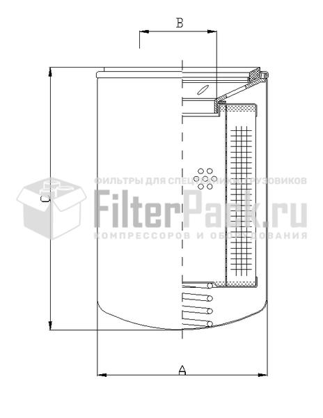 FIltrec A140T125 гидравлический фильтр элемент