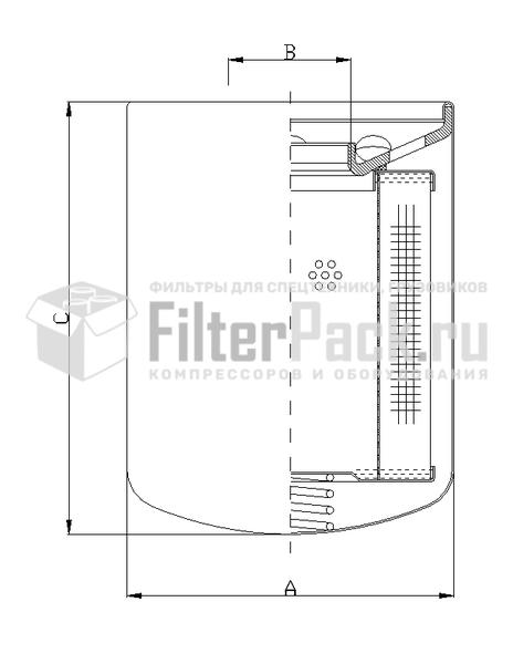 FIltrec A150T125 гидравлический фильтр элемент