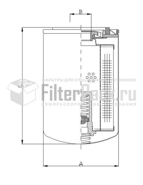 FIltrec A210C25BM гидравлический фильтр элемент