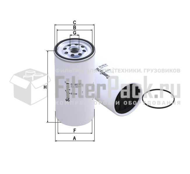 Sampiyon CS1695M1 топливный фильтр