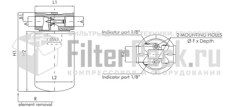 FIltrec FA110C10BB4RR9 гидравлический фильтр