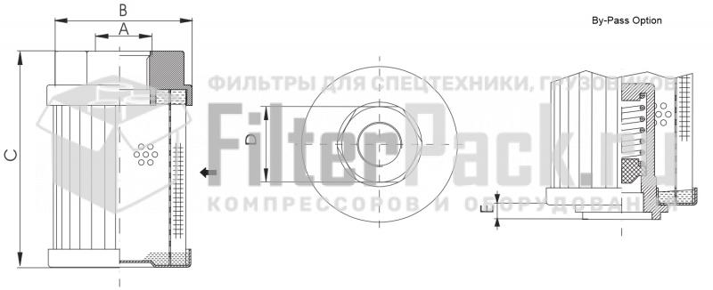 FIltrec FS130B6T250 гидравлический фильтр