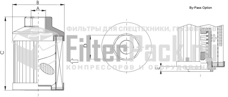 FIltrec FS176N7T125B Всасывающий фильтр (навинчиваемый элемент)