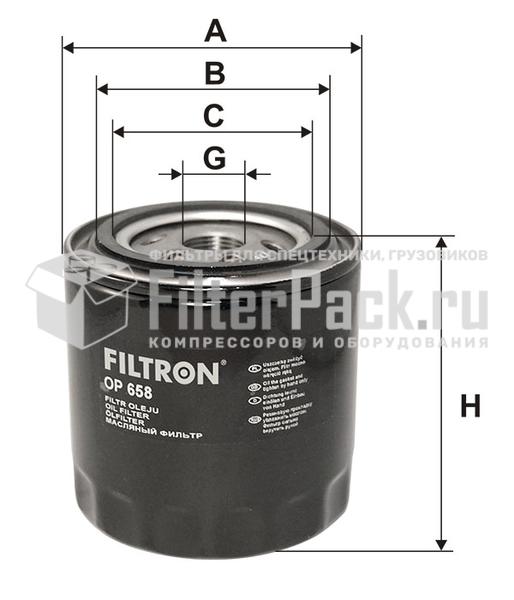 Filtron OP658 Фильтр масляный