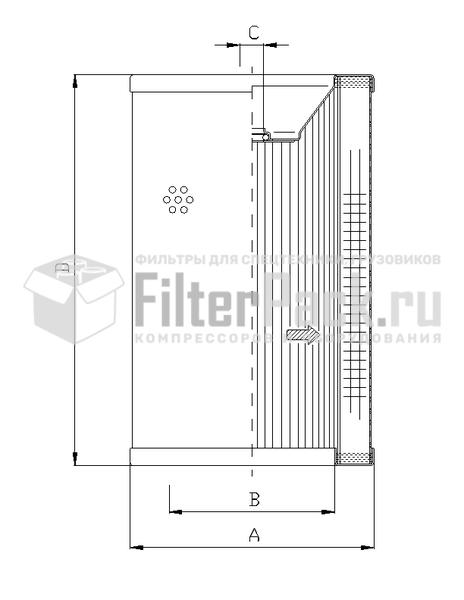 FIltrec R732C25 гидравлический фильтр