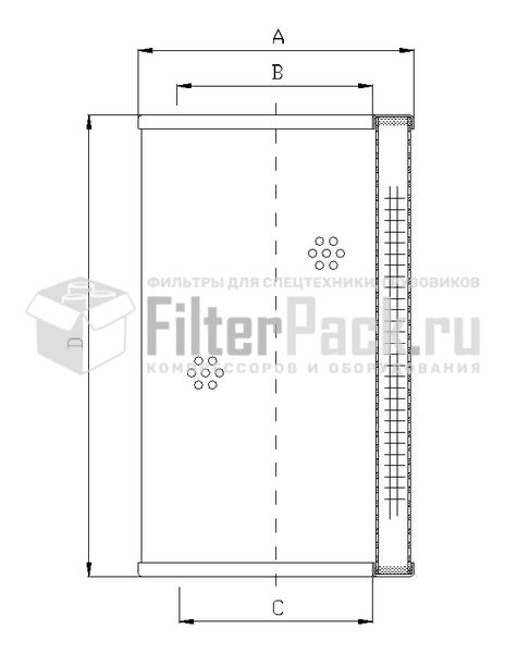 FIltrec RVR06L10B гидравлический фильтрэлемент