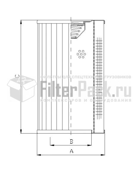 Filtrec RVR330E10B гидравлический фильтр элемент