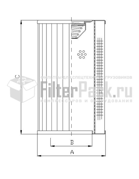 Filtrec RVR330E20B гидравлический фильтр элемент