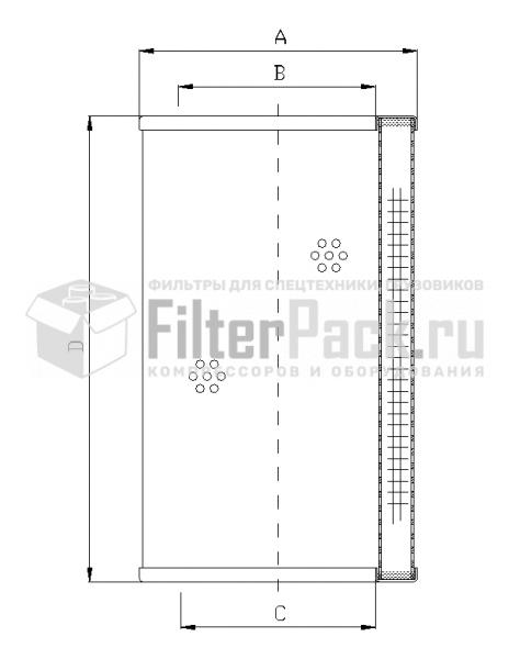 FIltrec WX317 гидравлический фильтр элемент
